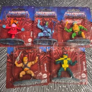 Masters of the Universe Micro Collection 5 Figure Set Skeletor He-Man Orko Lot
